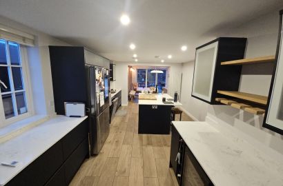 Clean, Polished Look After Full Kitchen Painting