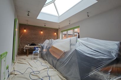Surface Sanding and Cleaning Before Kitchen Painting
